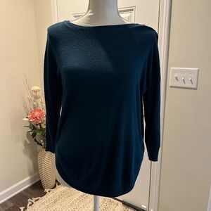 Maurice’s teal blue long sleeve with button details size small
